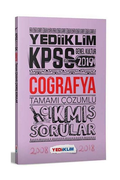yediiklim yayinlari 2019 kpss cografya tamami cozumlu cikmis sorular fiyati yorumlari trendyol