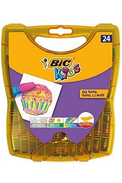 Bic Kids Yagli Pastel Boya 24 Renk Sert Plastik Kutu Trendyol