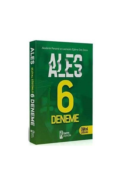 Isem Yayinlari Ales Tamami Cozumlu 6 Deneme Sinavi Trendyol