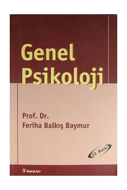 Inkilap Kitabevi Genel Psikolojisi Feriha Baymur Trendyol
