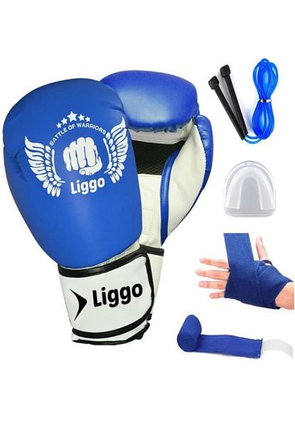 Liggo Cocuk Boks Eldiveni Seti Bandaj Dislik Atlama Ipi Kick Boks Muay Thai Trendyol