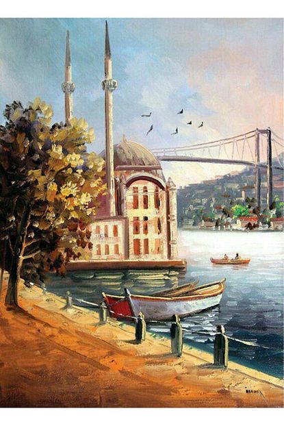 wombhobby ortakoy cami sayilarla boyama seti 40x50 cm tuvale gerili fiyati yorumlari trendyol