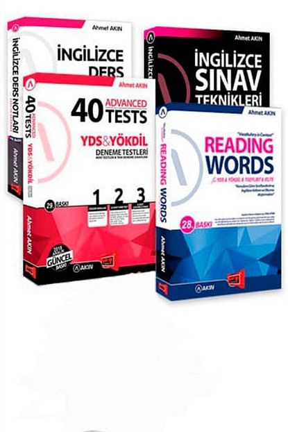 Akin Dil Egitimi Akin Dil Yargi Yayinlari Yds Ingilizce Sinav Teknikleri 40 Advanced Tests Reaading Words Der Trendyol