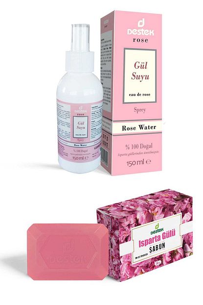 Destek Rose Gul Suyu Ve Isparta Gulu Sabunu 2 Li Set Trendyol