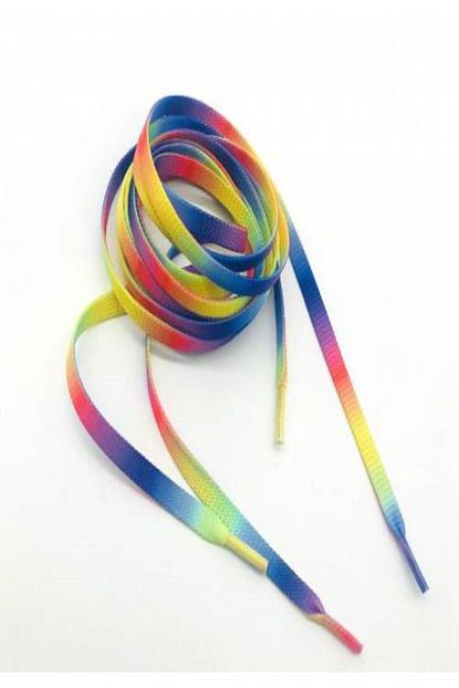 Ozel Gokkusagi Renkli Spor Ayakkabi Bagcigi 120 Cm 1 Cift Trendyol