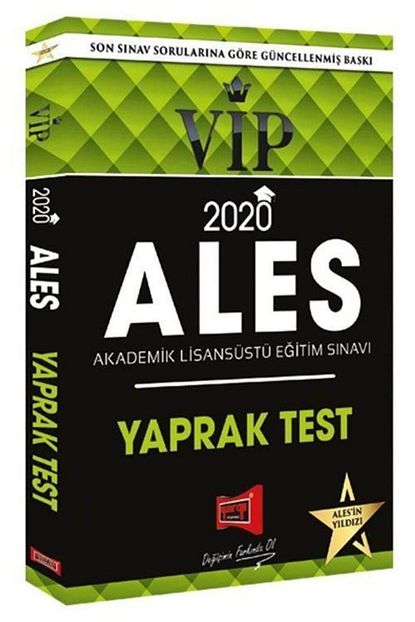 2020 ales vip yaprak test