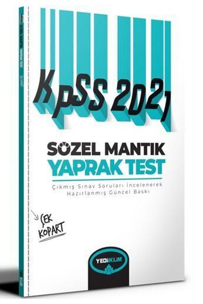 Yediiklim Yayinlari 2021 Kpss Sozel Mantik Cek Kopart Yaprak Test Trendyol