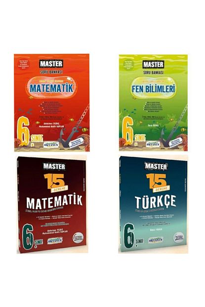 Okyanus Yayinlari Okyanus 6 Sinif Master Matematik Fen Bilimleri Soru Bankasi Deneme Sinavi Trendyol