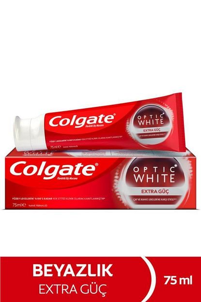 Colgate Optic White Extra Guc Cay Ve Kahve Lekelerine Karsi Etkili Beyazlatici Dis Macunu 75 Ml Trendyol