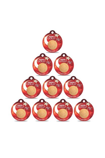 Nadir Gold 10 Adet 0 5 Gram Paketli 22 Ayar Gram Altin Trendyol