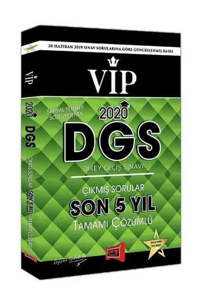 Yargi Yayinevi 2020 Dgs Vip Sayisal Sozel Yetenek Son 5 Yil Tamami Cozumlu Cikmis Sorular Trendyol