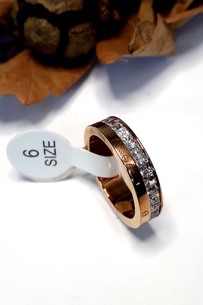 Bin1gecem Taki Sirali Zirkon Tasli Celik Cartier Yuzuk Trendyol