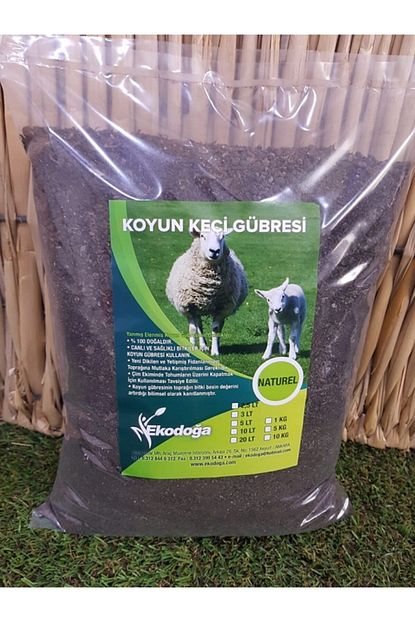 ekodoga koyun gubresi 10 lt yanmis elenmis koyun gubresi keci gubresi dogal gubre hayvan gubresi fiyati yorumlari trendyol
