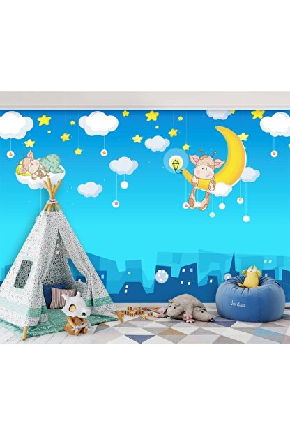 Ozen Duvar Kagitlari Ay Ve Bulut Uzerinde Sevimli Zurafalar Fiyati Yorumlari Trendyol Find the best cartoon wallpapers on getwallpapers. ozen duvar kagitlari ay ve bulut