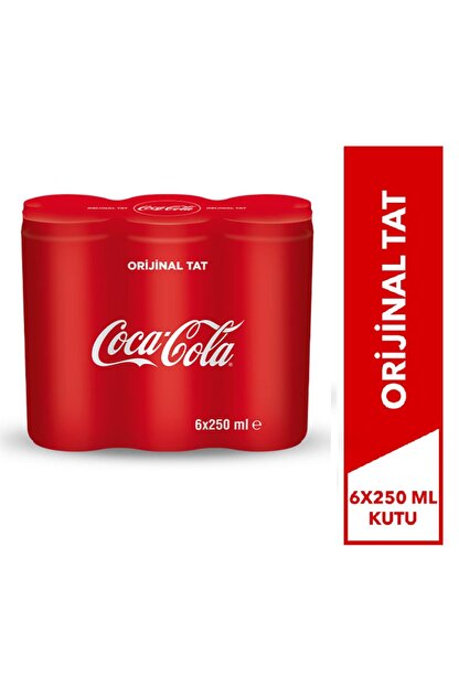 coca cola kola kutu 250 ml 6 li fiyati yorumlari trendyol
