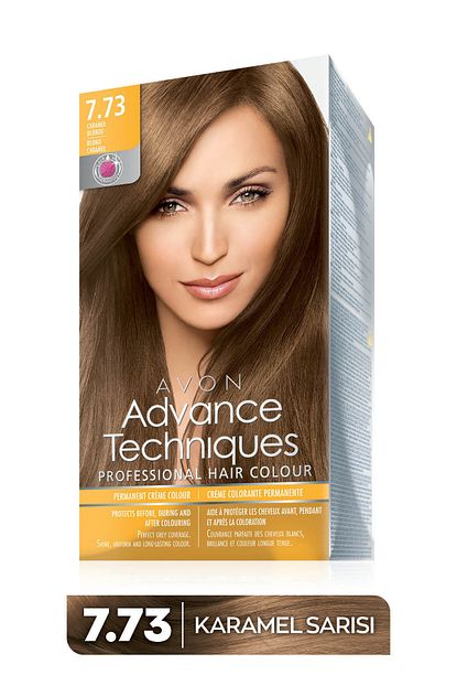 avon advance techniques kalici krem sac boyasi 7 73 karamel sarisi fiyati yorumlari trendyol