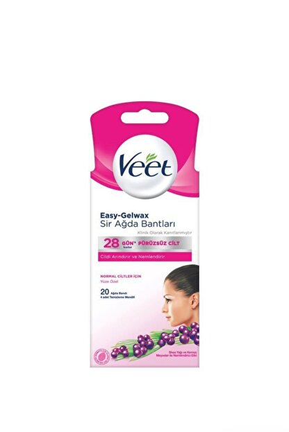 Veet Easy Gelwax Soguk Agda Bandi Yuz Bolgesi 20 Li Normal Cilt 8002990840125 Trendyol