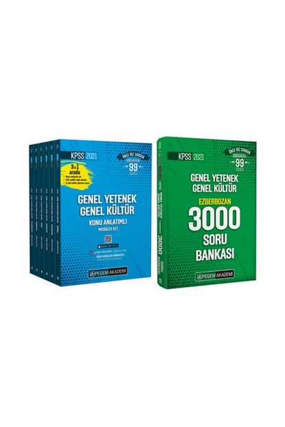 Pegem Akademi Yayincilik Pegem 2021 Kpss Genel Yetenek Genel Kultur Konu Anlatimli Moduler Set Ve 3000 Soru Bankasi 7 Kitap Trendyol