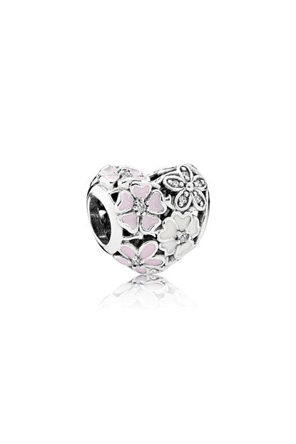 My Story Cicekli Kalp Pandora Icin Gumus Charm Trendyol