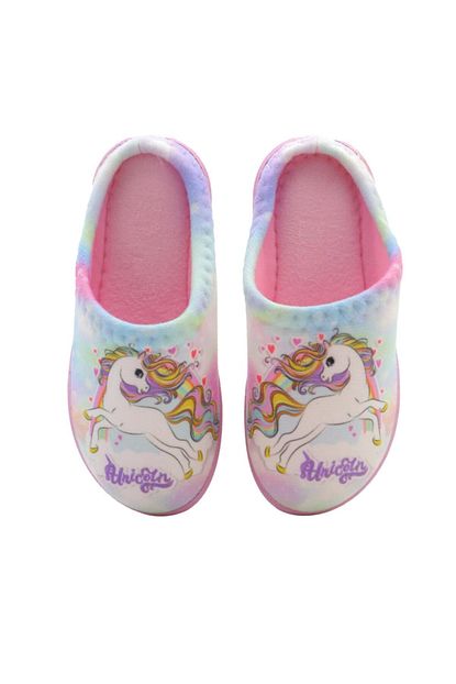 kid s world kiz cocuk pembe unicorn desen ev terligi fiyati yorumlari trendyol