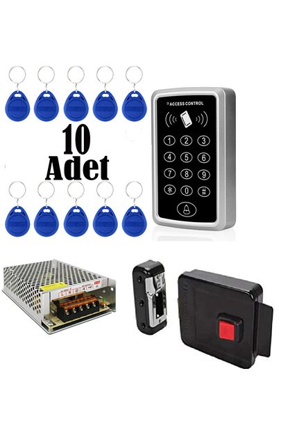 sonex rfid sifreli kapi kilidi kapi otomati adaptor 10 tag fiyati yorumlari trendyol