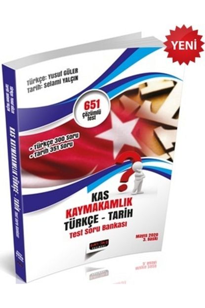 Savas Yayinlari Kas Kaymakamlik Sinavi Turkce Tarih Test Soru Bankasi 3 Yeni Guncel Son Baski Mayis 2020 Trendyol