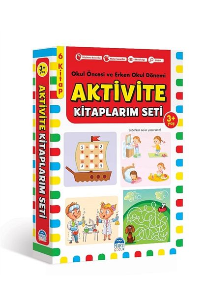 Marti Cocuk Yayinlari Aktivite Kitaplarim Seti 3 Yas Okul Oncesi Ve Erken Okul Donemi Trendyol