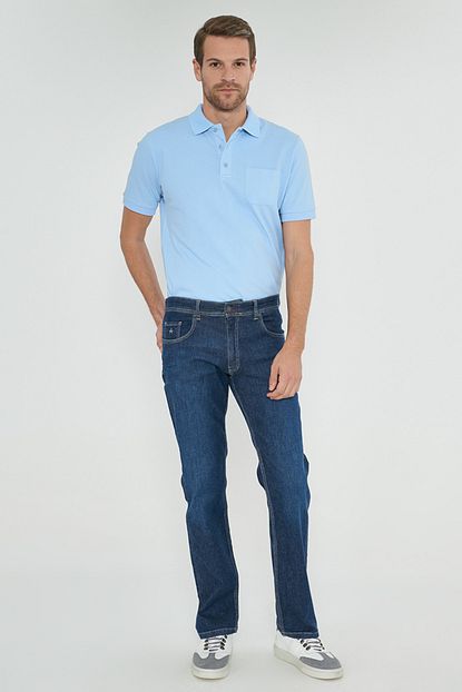 Altinyildiz Classics Erkek Lacivert Jean Regular Fit Rahat Bol Kesim Denim Kot Pantolon Trendyol