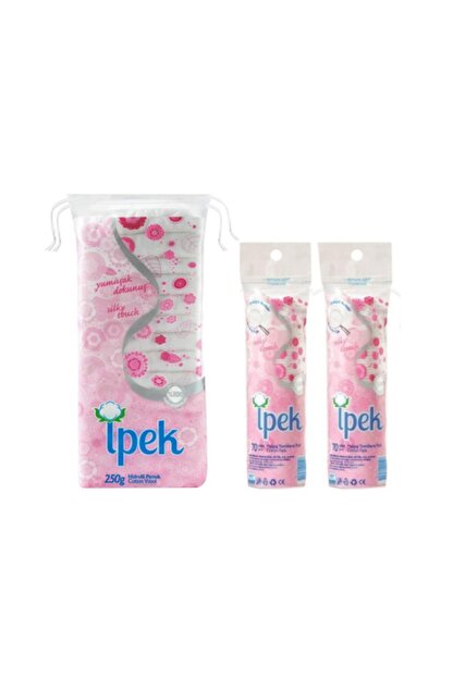Ipek Hidrofil Pamuk Buyuk Boy 250 Gr Makyaj Temizleme Pedi Pamugu 70 Li X 2 Trendyol