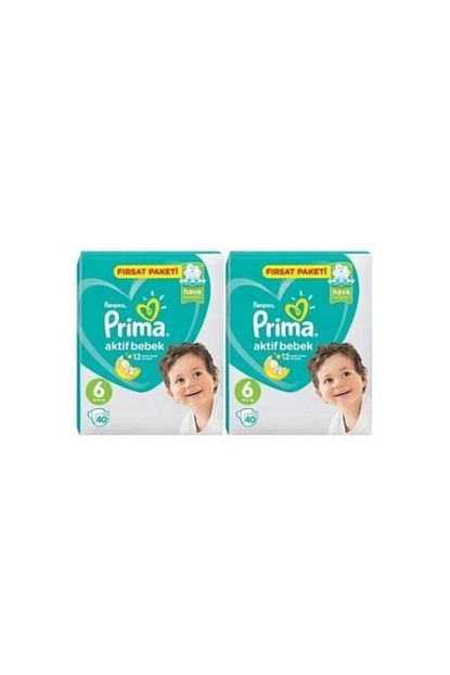 Prima Aktif Bebek 6 Numara Bebek Bezi 40 X 2 80 Adet Trendyol