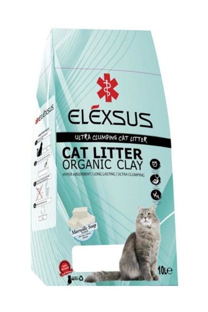 Elexsus Marsilya Sabunlu Ince Taneli Dogal Kedi Kumu 2x10lt Trendyol
