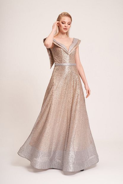 La Vita E Bella 2020 New Collection Abiye Gold Kadin Abiye Elbise Trendyol