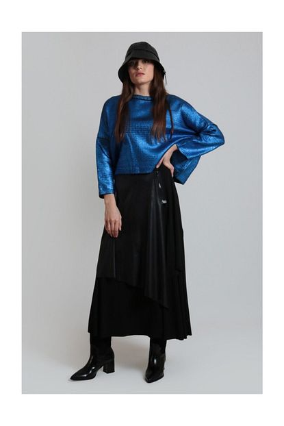 Vdr Parlak Kazak 5233 Saks Mavi Trendyol