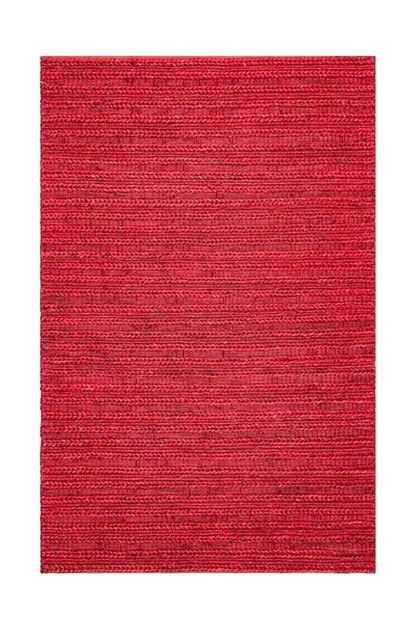 Eko Hali Enn Hali Triple Red Kirmizi El Dokuma Sisal Hasir Hali Jut Kilim Trendyol