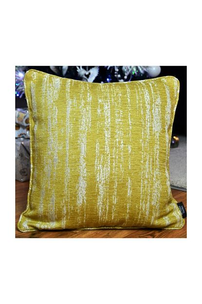 Adahome Yastik Kilifi Sari Geometrik Desenli Dokuma Kumas Dekoratif Dikdortgen Kirlent 60 X 40 Cm Mc2126 Trendyol