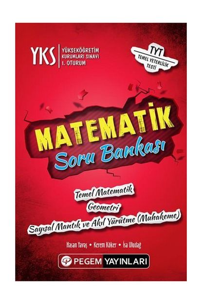 Pegem A Yayincilik Sinav Kitaplari Pegem Yayinlari Yks 1 Oturum Tyt Matematik Soru Bankasi Trendyol