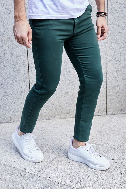 Sateen Men Erkek Haki Yan Cep Orme Pantolon 20kpa815e102 Trendyol