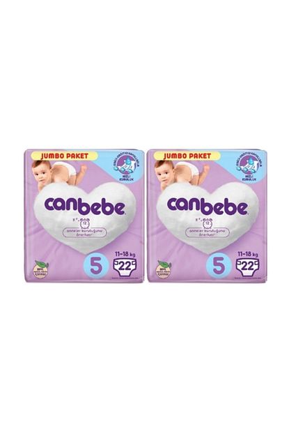Canbebe Bebek Bezi 11 18 Kg 5 Numara 22 X 2 44adet Jumbo Paket Trendyol