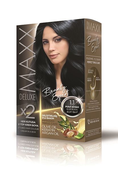 Maxx Deluxe 1 1 Mavi Siyah Set Boya Trendyol