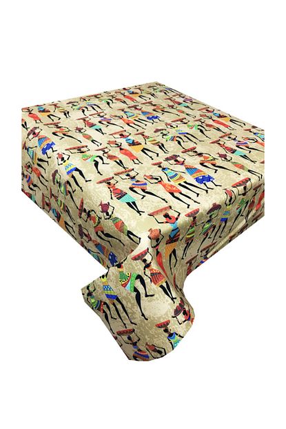 Zeren Home Dijital Baski Afrikali Kadinlar Dertsiz Masa Ortusu 160x160 Trendyol