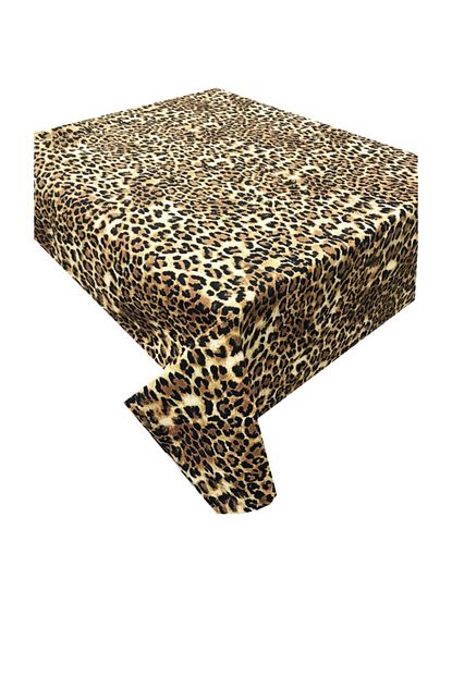 Zeren Home Dijital Baski Leopar Desen Dertsiz Masa Ortusu 150x220 Trendyol