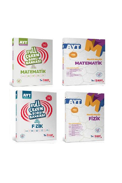 Sinav Yayinlari Ayt Matematik Fizik Full Modul Soru Bankasi Seti Trendyol