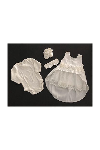 Petite Ponpon Baby Kiz Bebek Mevlut Takimi 4 Lu Set Renk Ekru Trendyol