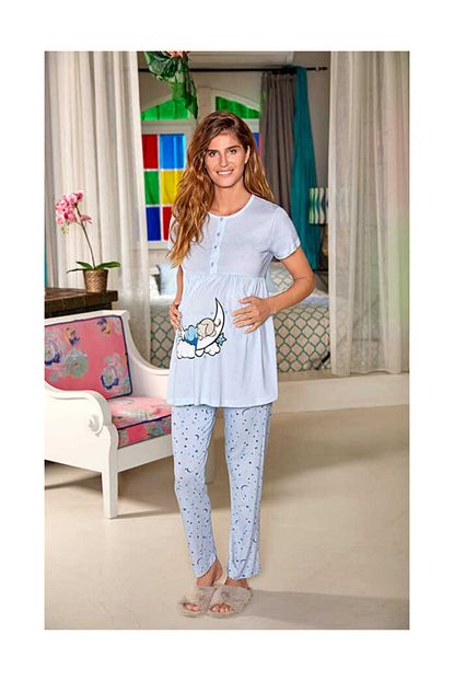 Berrak Kadin Hamile Pijama Takimi 898 Trendyol
