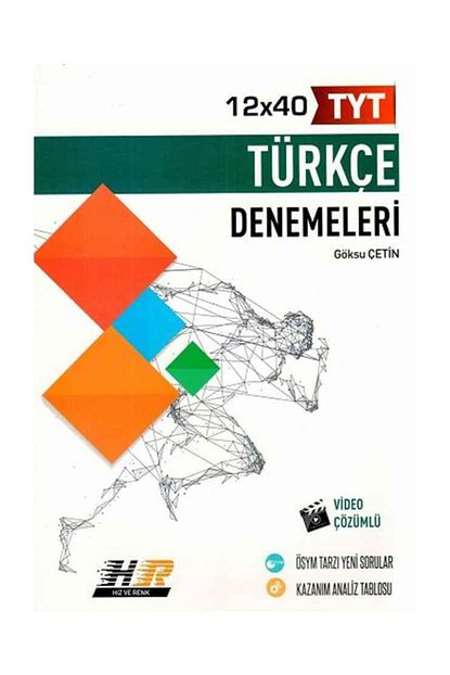 Hiz Ve Renk Yayinlari Tyt Turkce 12 X 40 Denemeleri Trendyol