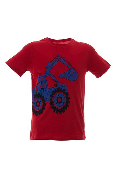Acarkids Erkek Cocuk Tisort Kepce Arabali Kirmizi T Shirt Trendyol