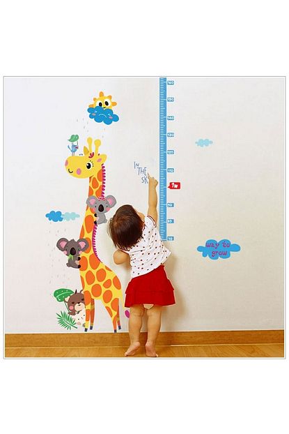 Crystal Kids Cocuk Odasi Dekoru Boy Ve Gelisim Olcen Kendinden Yapiskanli Duvar Sticker Trendyol