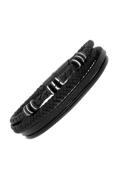 Getss Modern Tasarim Erkek Celik Deri Bileklik Blz1551 Trendyol