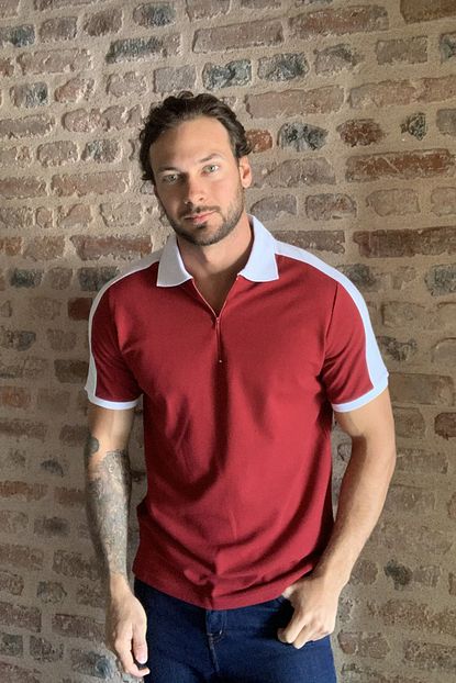 Trendyol Man Bordo Erkek Panelli Polo Yaka T Shirt Tmnss20po0088 Trendyol