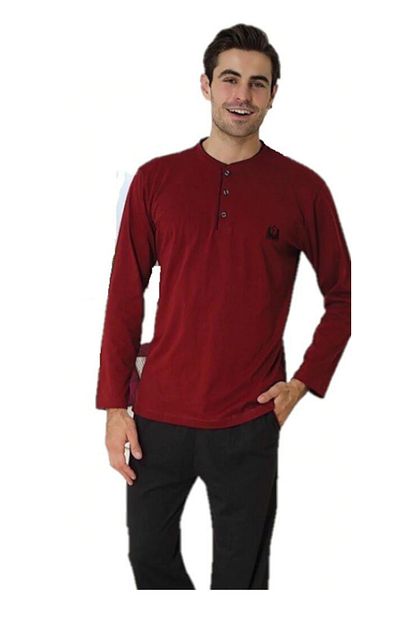 Effort Pijama Erkek 3120 Pijama Takimi Bordo Trendyol